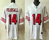 Men's San Francisco 49ers #14 Ricky Pearsall White FUSE Vapor Limited Throwback Stitched Jersey,baseball caps,new era cap wholesale,wholesale hats